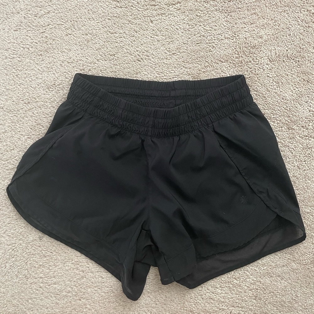 Athleta Run With It Black Shorts size XS